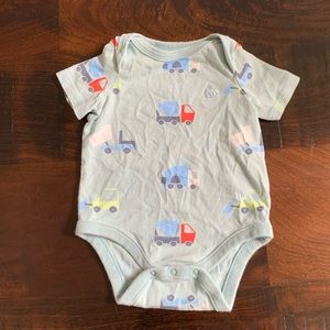 Baby Gap Trucks Onesie